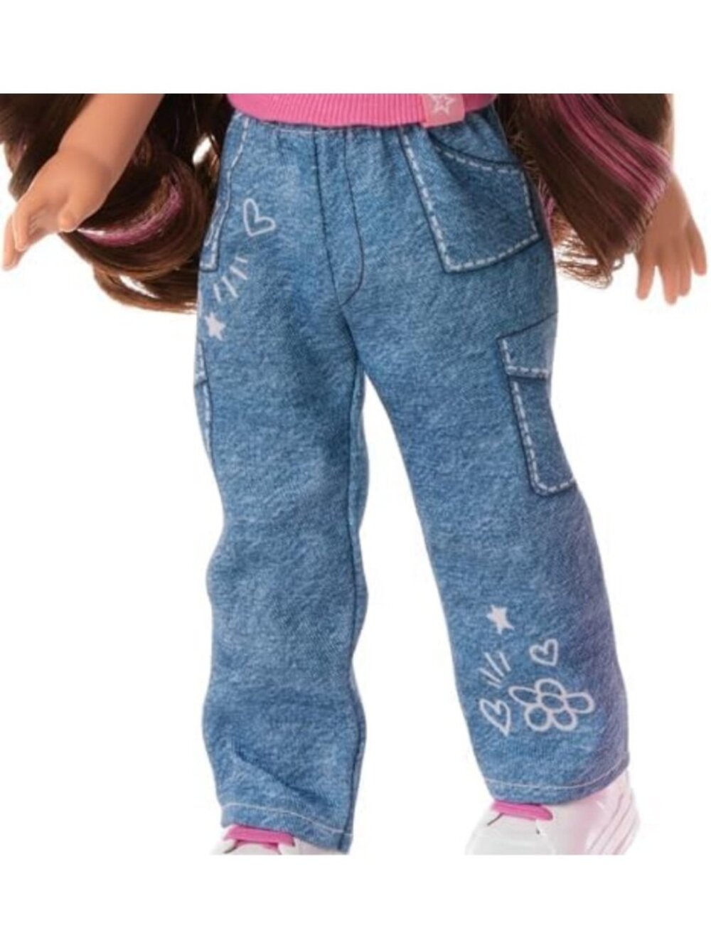 School Style Fashion Set for 14.5-inch Dolls - 10 pcs Doll Clothes, Ages 4 - Picture 4 of 6